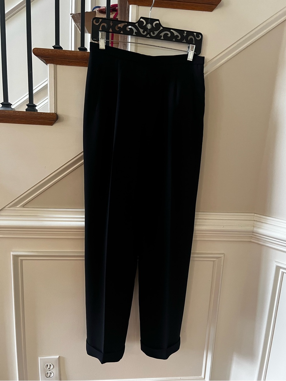 Grace Classic Black High-Waist Trousers